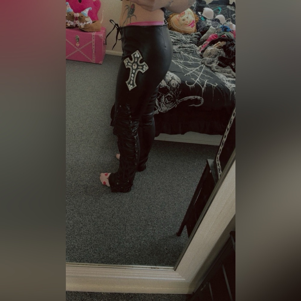NWOT Current Mood Lace up trousers - Picture 11 of 12